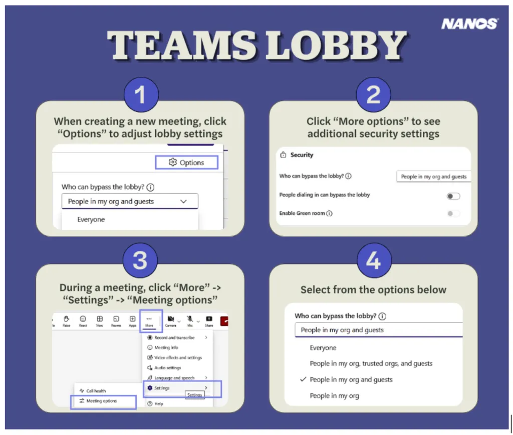 graphic of microsoft teams lobby
