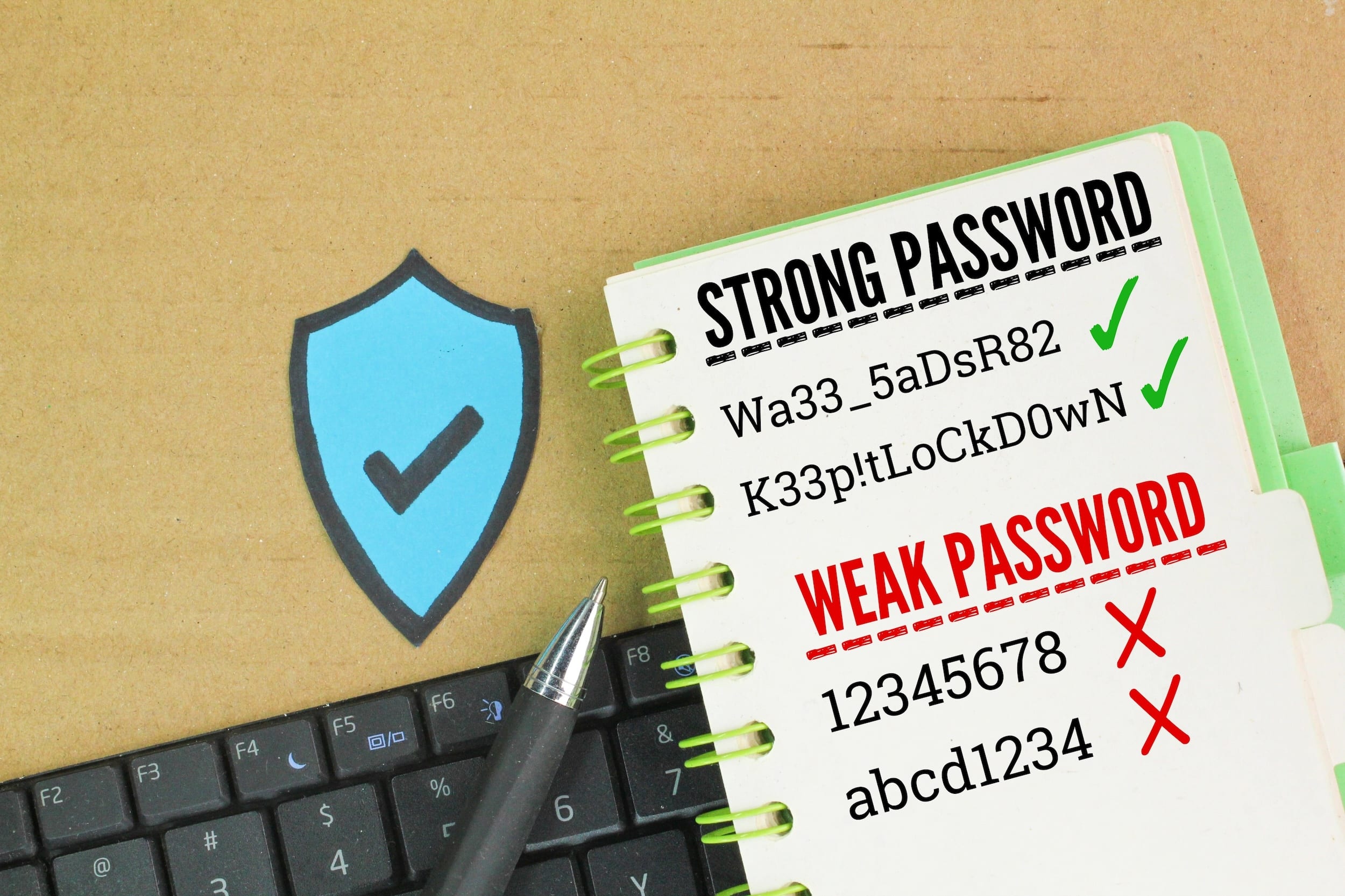 Strong password vs weak passwords